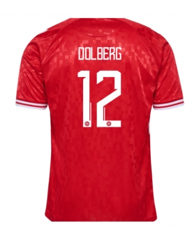 Danimarca Kasper Dolberg #12 Maglia Gara Casa Repliche Europei 2024 Danimarca Kasper Dolberg #12 Maglia Gara Casa Repliche Europei 2024